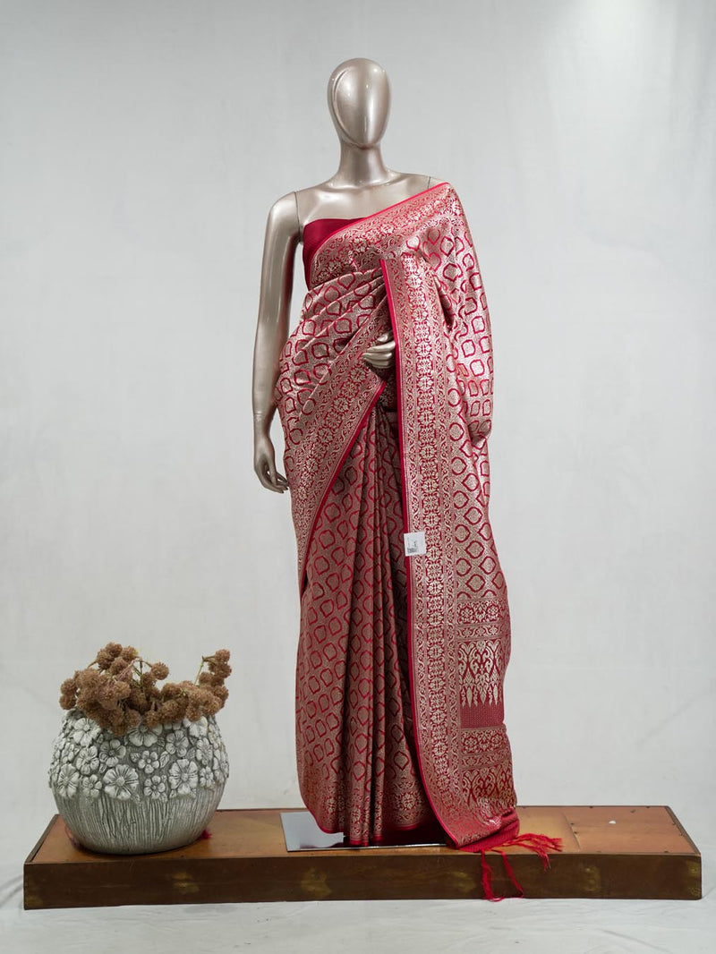 Semi Katan Banarasi Saree M SAN3851