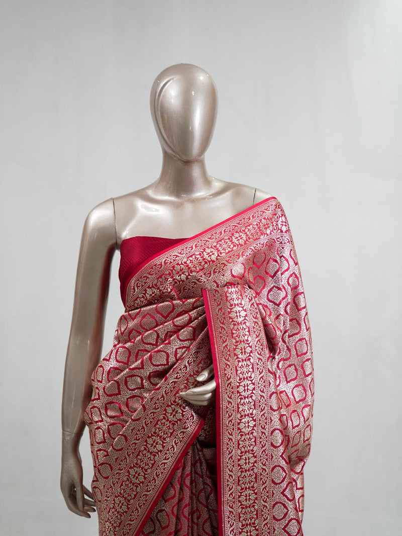 Semi Katan Banarasi Saree M SAN3851