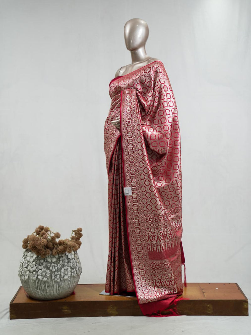 Semi Katan Banarasi Saree M SAN3851