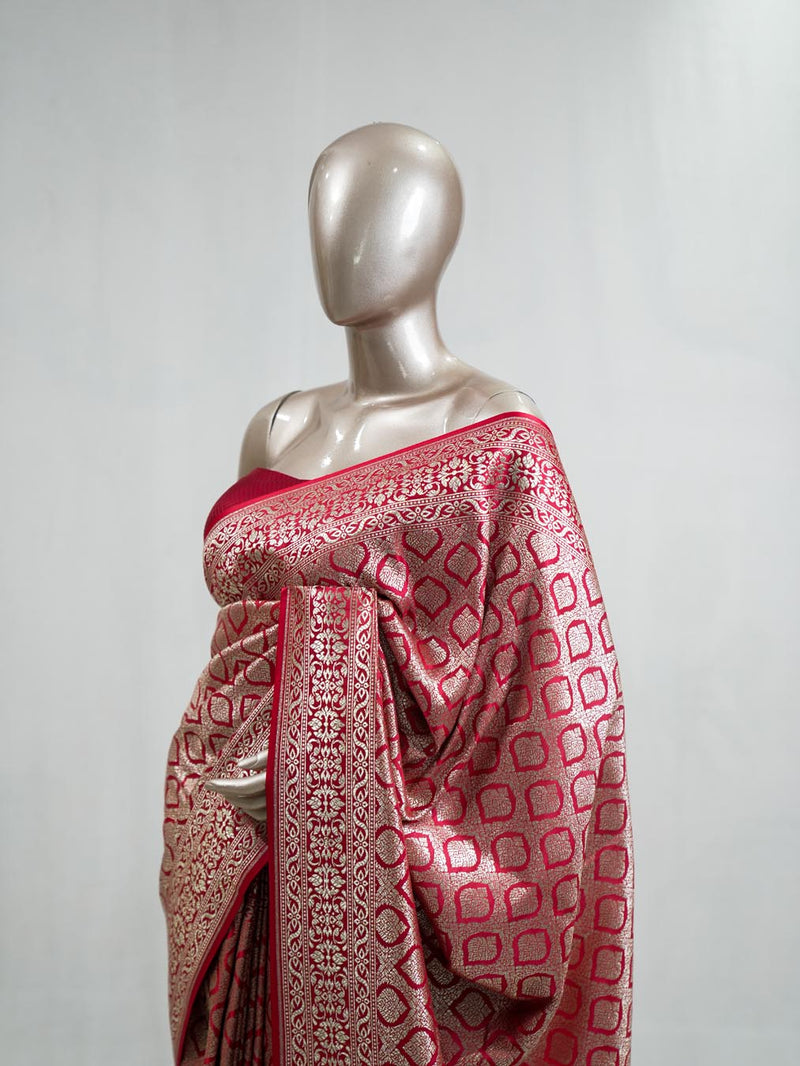 Semi Katan Banarasi Saree M SAN3851