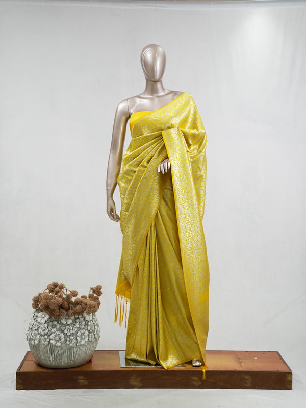 Semi Katan Banarasi Saree N SAN3859