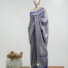 Semi Katan Banarasi Saree O  SAN3855