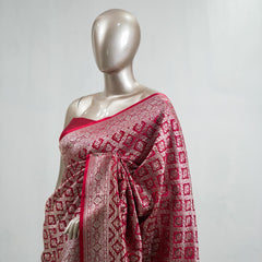 Semi Katan Banarasi Saree  Q SAN3632