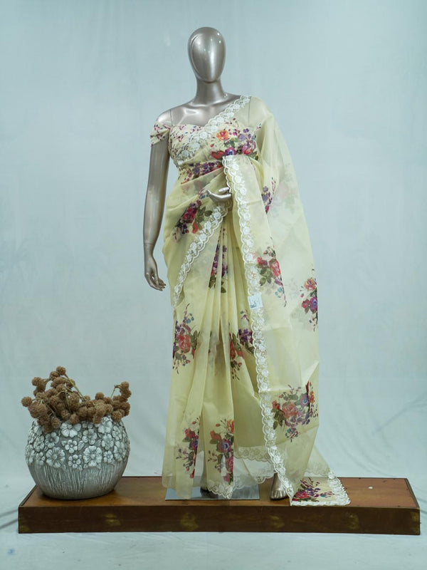 Printed Organza Saree B SAN5312