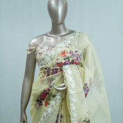 Printed Organza Saree B SAN5312