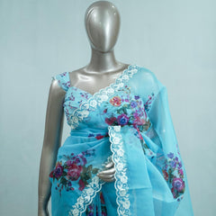 Printed Organza Saree A SAN5312