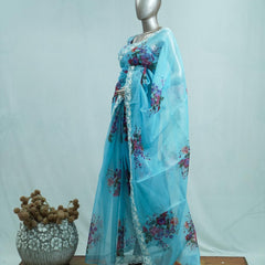 Printed Organza Saree A SAN5312