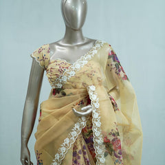 Printed Organza Saree C SAN5312