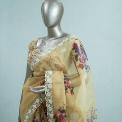 Printed Organza Saree C SAN5312