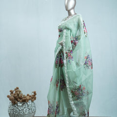 Printed Organza Saree D SAN5312