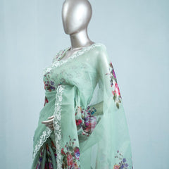 Printed Organza Saree D SAN5312