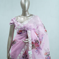 Printed Organza Saree E SAN5312