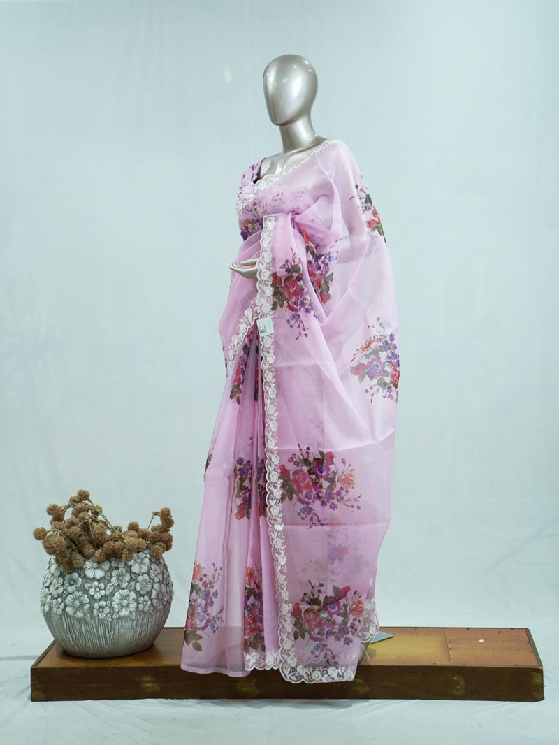 Printed Organza Saree E SAN5312