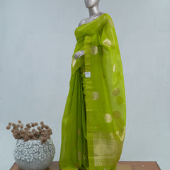 Pure Kora Organza saree C  SAN5410