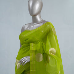 Pure Kora Organza saree C  SAN5410