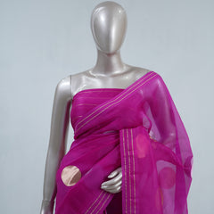 Pure Kora Organza Saree  D  SAN5410