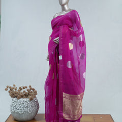 Pure Kora Organza Saree  D  SAN5410