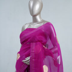 Pure Kora Organza Saree  D  SAN5410