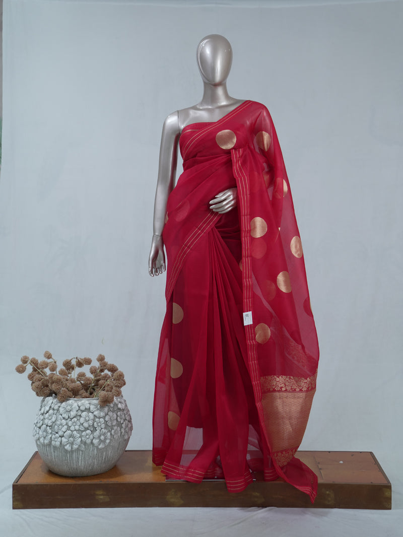 Pure kota Glass Organza saree A  SAN5410