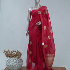 Pure kota Glass Organza saree A  SAN5410