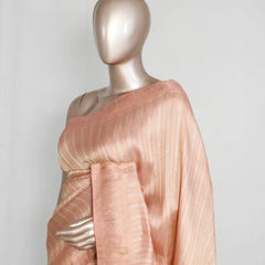 Banarasi Brocade Silk Saree with Striped Weaving   SAN4613