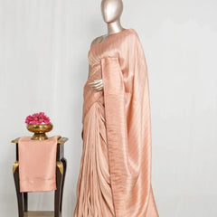 Banarasi Brocade Silk Saree with Striped Weaving   SAN4613