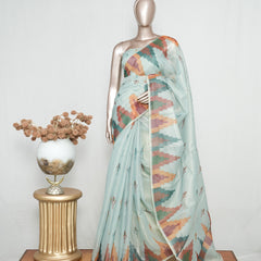 Tissue Kota Saree with Woven Geometric Motifs SAN5271