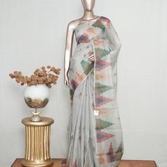 Tissue Kota Saree with Woven Geometric Motifs  SAN5270
