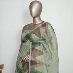 Tissue Kota Saree with Woven Geometric Motifs SAN5269