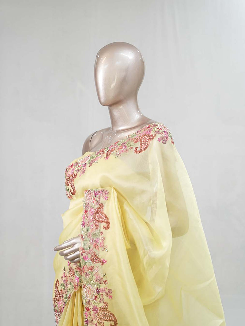 Kora Organza Saree  SAN5381