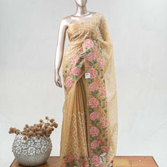 Embroidered Organza Saree SAN5380