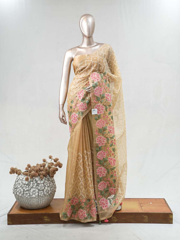 Embroidered Organza Saree SAN5380