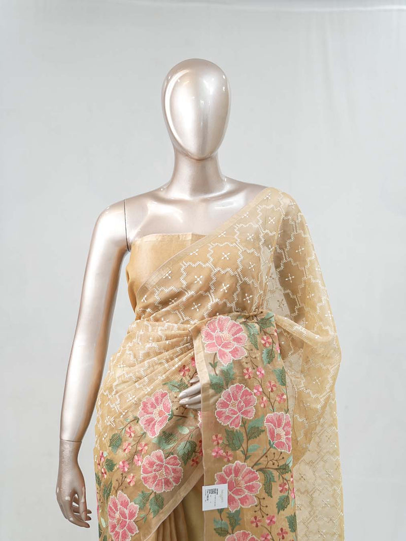 Embroidered Organza Saree SAN5380