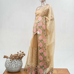 Embroidered Organza Saree SAN5380