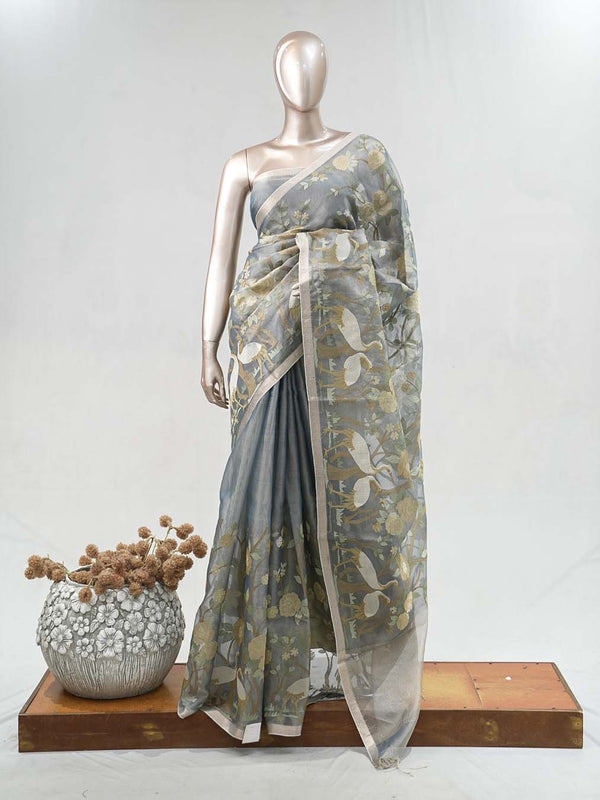Organza Tissue Saree  SAN5136