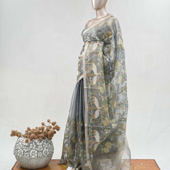 Organza Tissue Saree  SAN5136