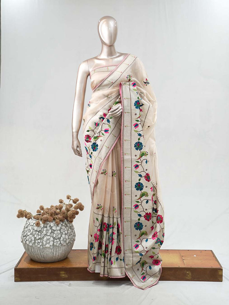 Floral Tissue Saree  SAN5144