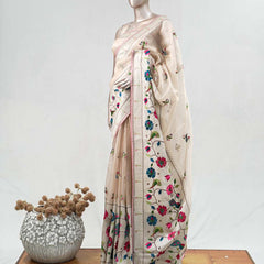 Floral Tissue Saree  SAN5144