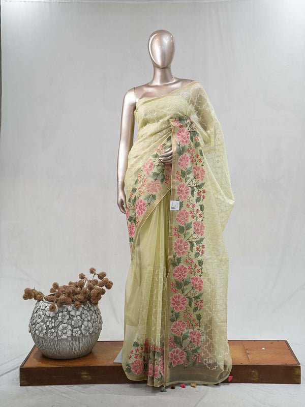 Organza Tissue Saree  SAN5380
