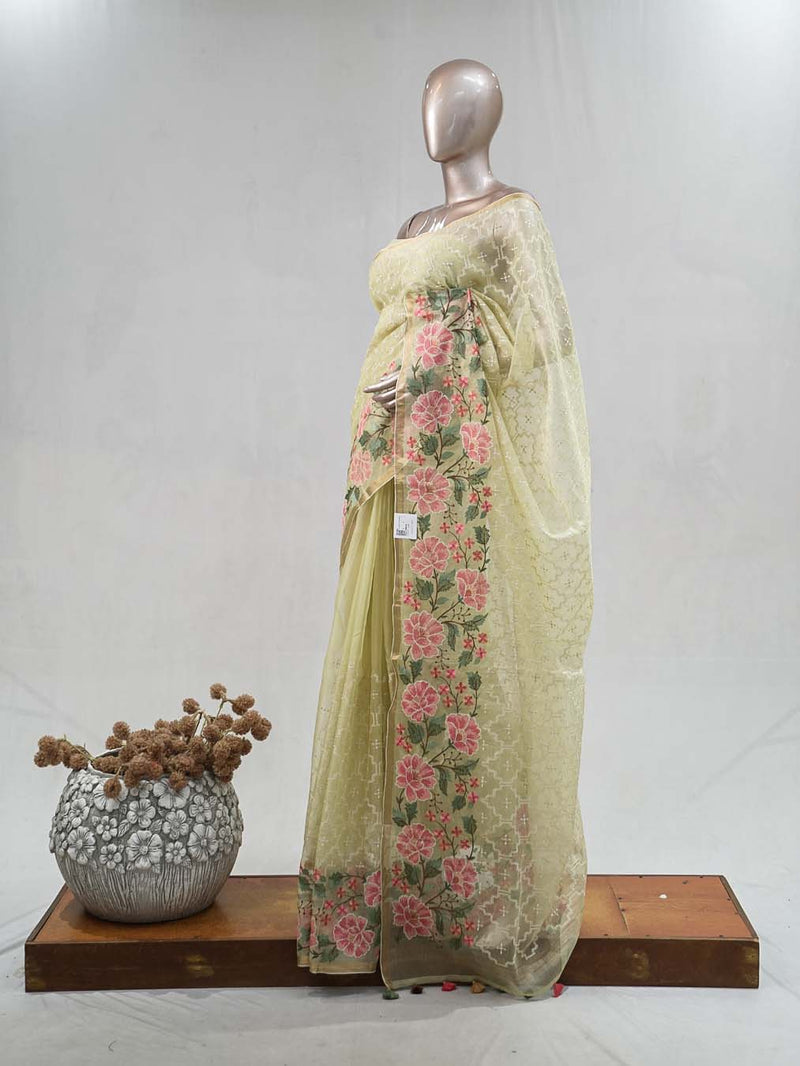 Organza Tissue Saree  SAN5380