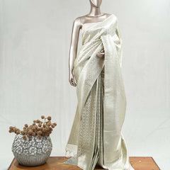 Semi Katan Banarasi Saree B SAN3859