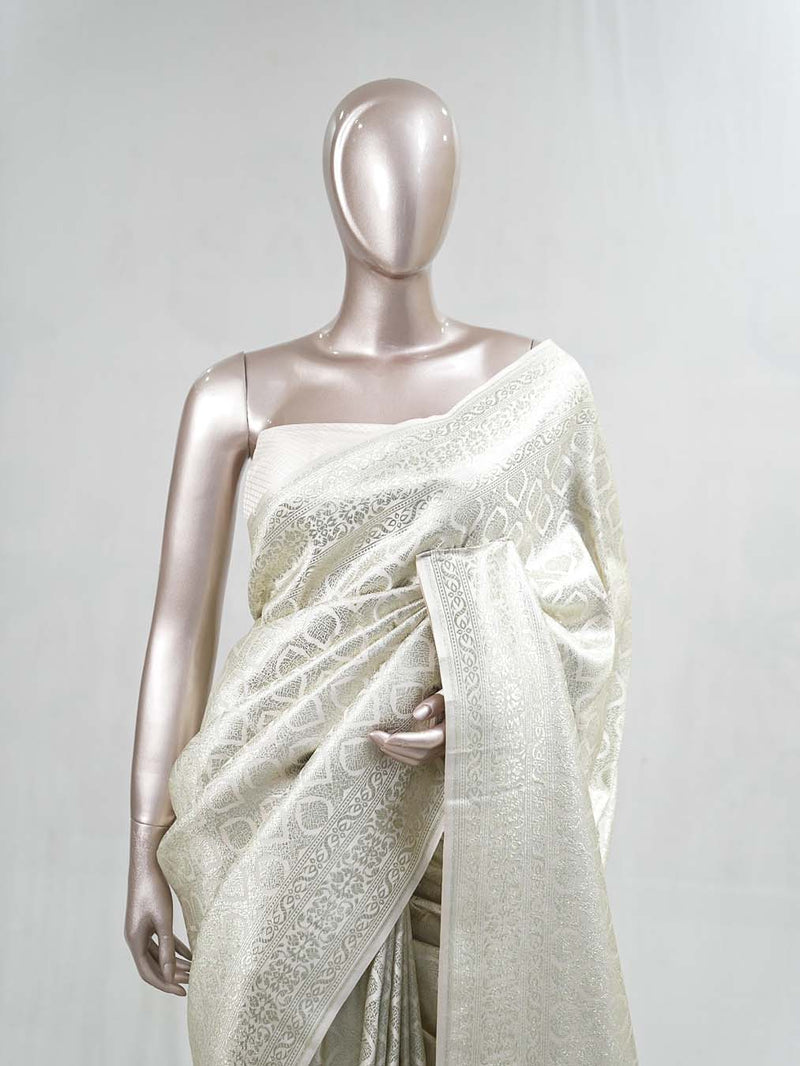 Semi Katan Banarasi Saree B SAN3859