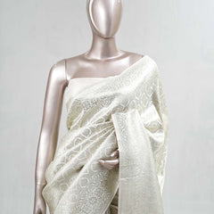 Semi Katan Banarasi Saree B SAN3859