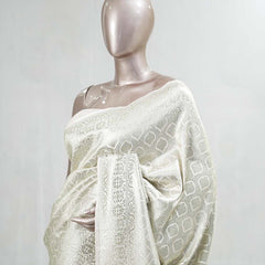 Semi Katan Banarasi Saree B SAN3859