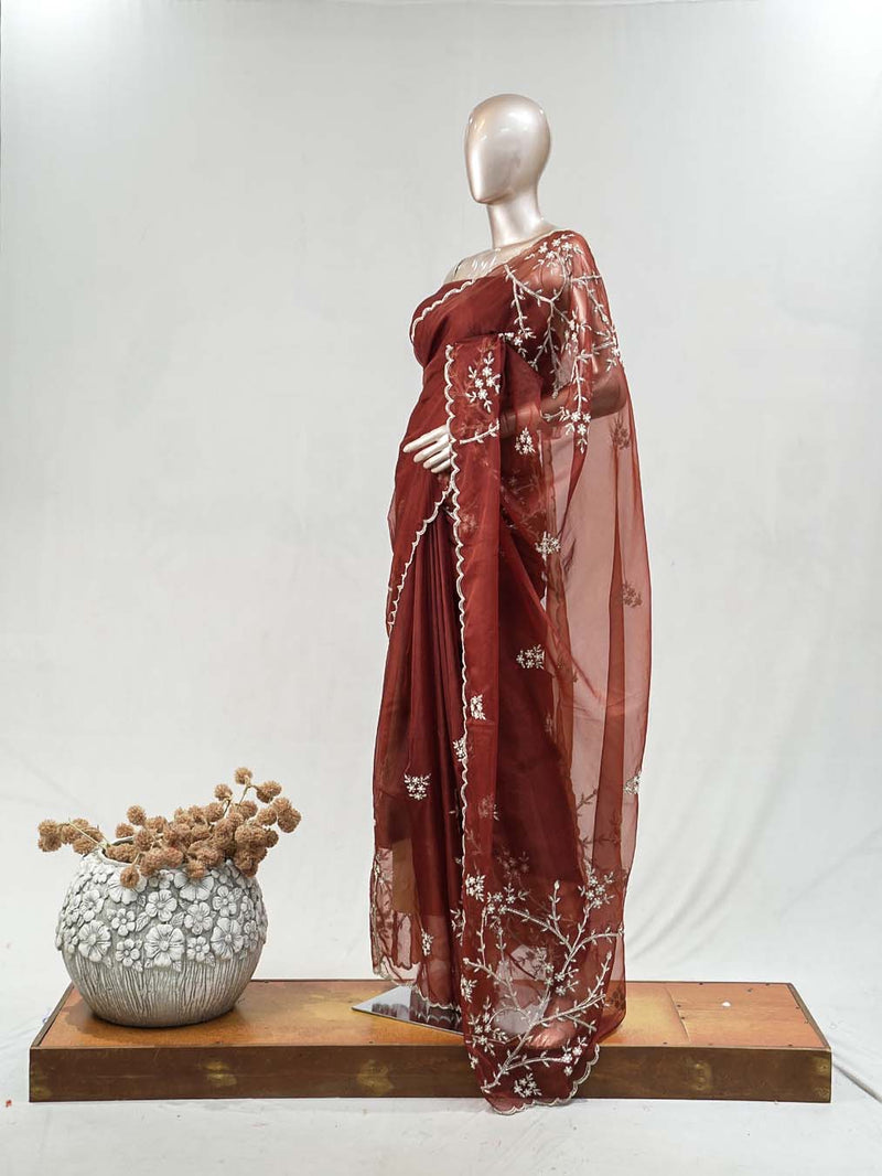 Organza Designer Saree  SAN2957