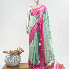 Paper Silk Saree D  SAN5397