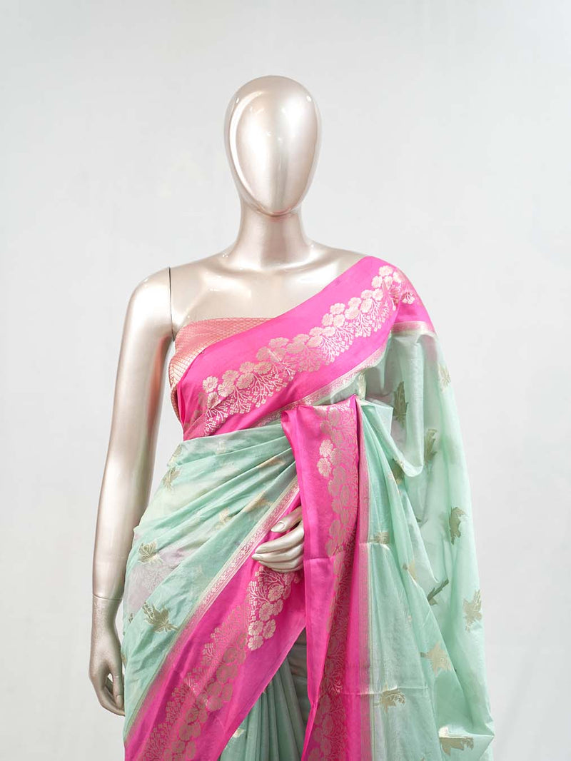Paper Silk Saree D  SAN5397