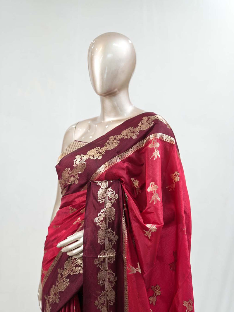 Paper Silk Saree E  SAN5397