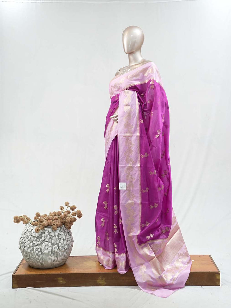 Paper Silk Saree F  SAN5397