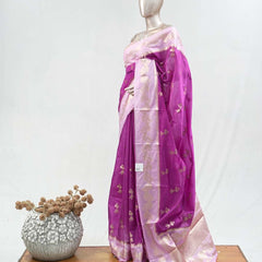 Paper Silk Saree F  SAN5397